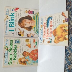 🐢I Wonder Why Paperback Book Set of 3 Books Non Fiction - Used